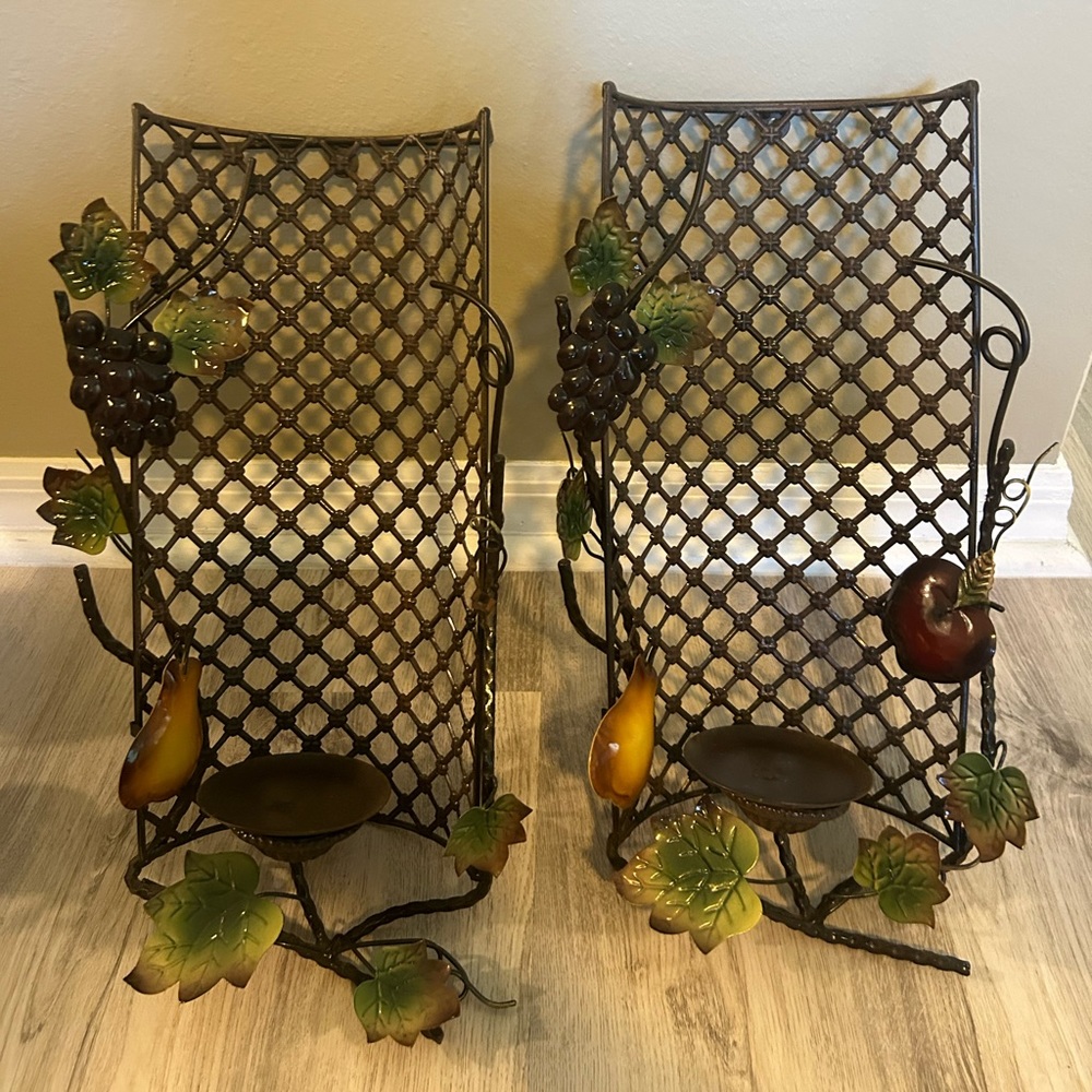 Set of 2 wall candle holders HOME INTERIOS
